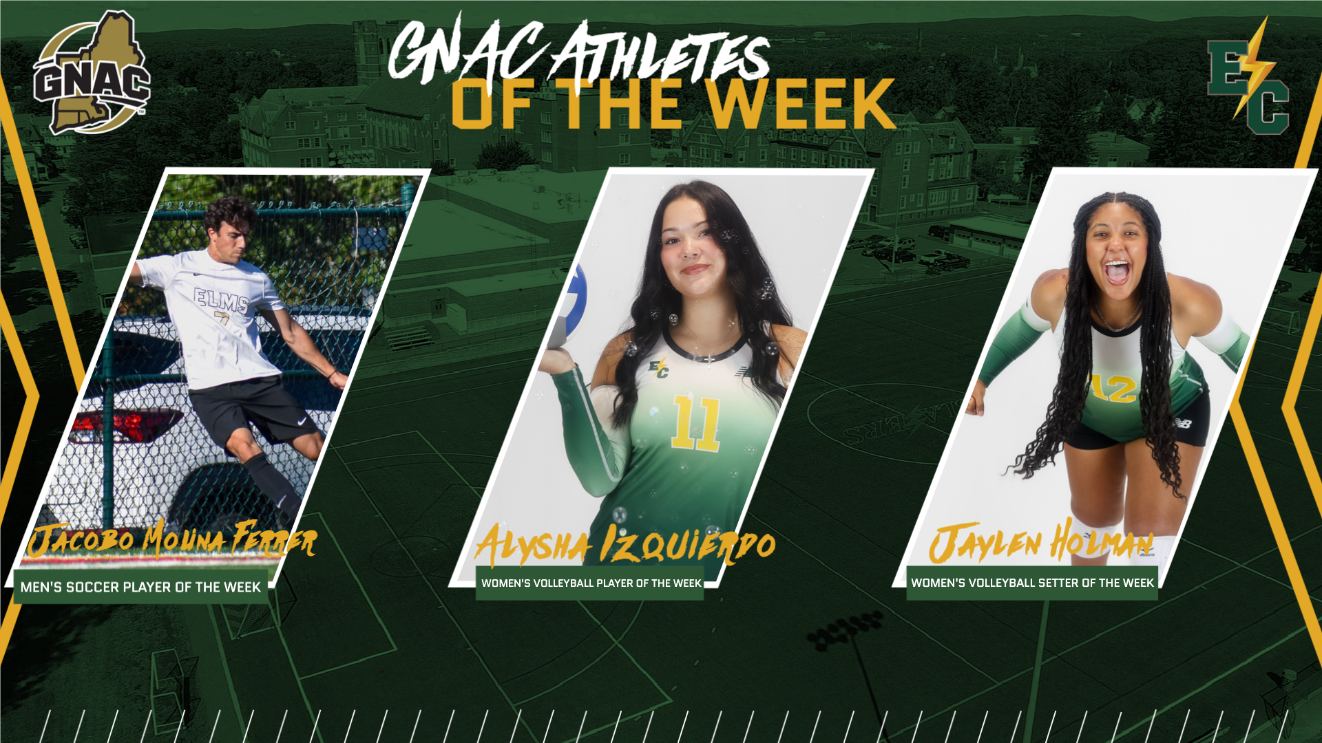 Three Blazers Earn GNAC Weekly Awards