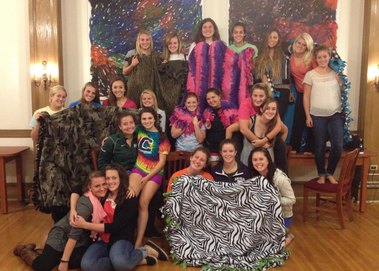 Field Hockey Team Donates Fleece Blankets to Troops in Afghanistan