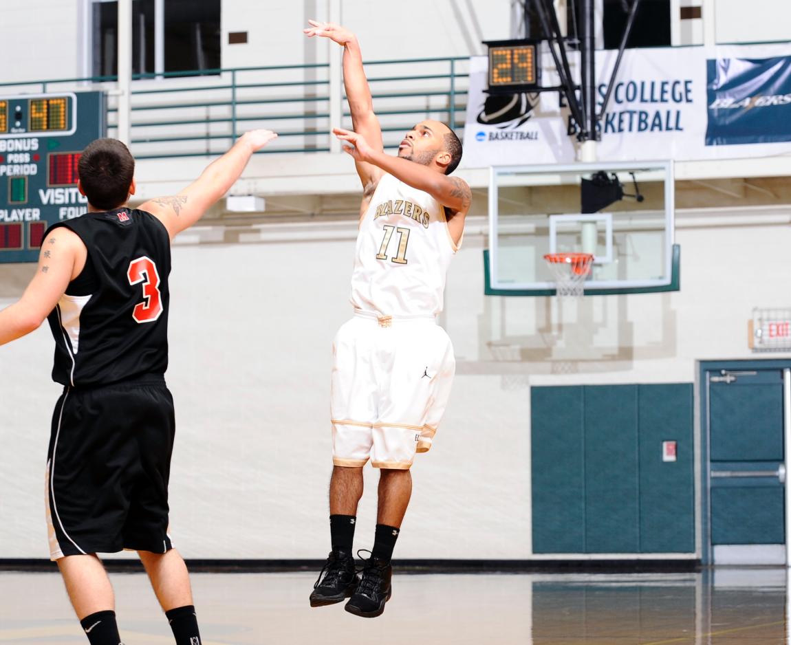 Accurate Second-Half Shooting Lifts Men&rsquo;s Basketball Past Newbury College, 84-73