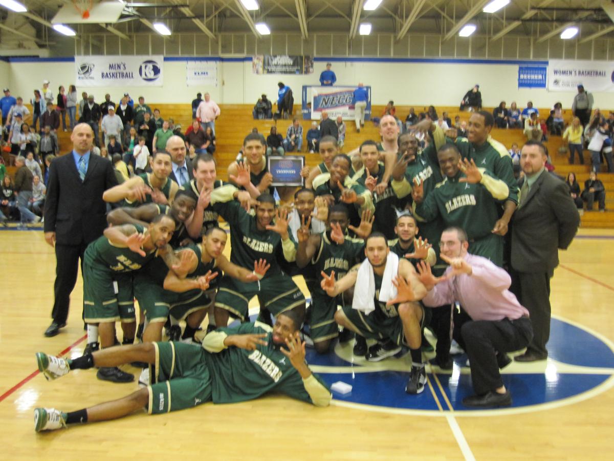 Men's Basketball Knocks Off Becker College, 79-65 To Win NECC Championship