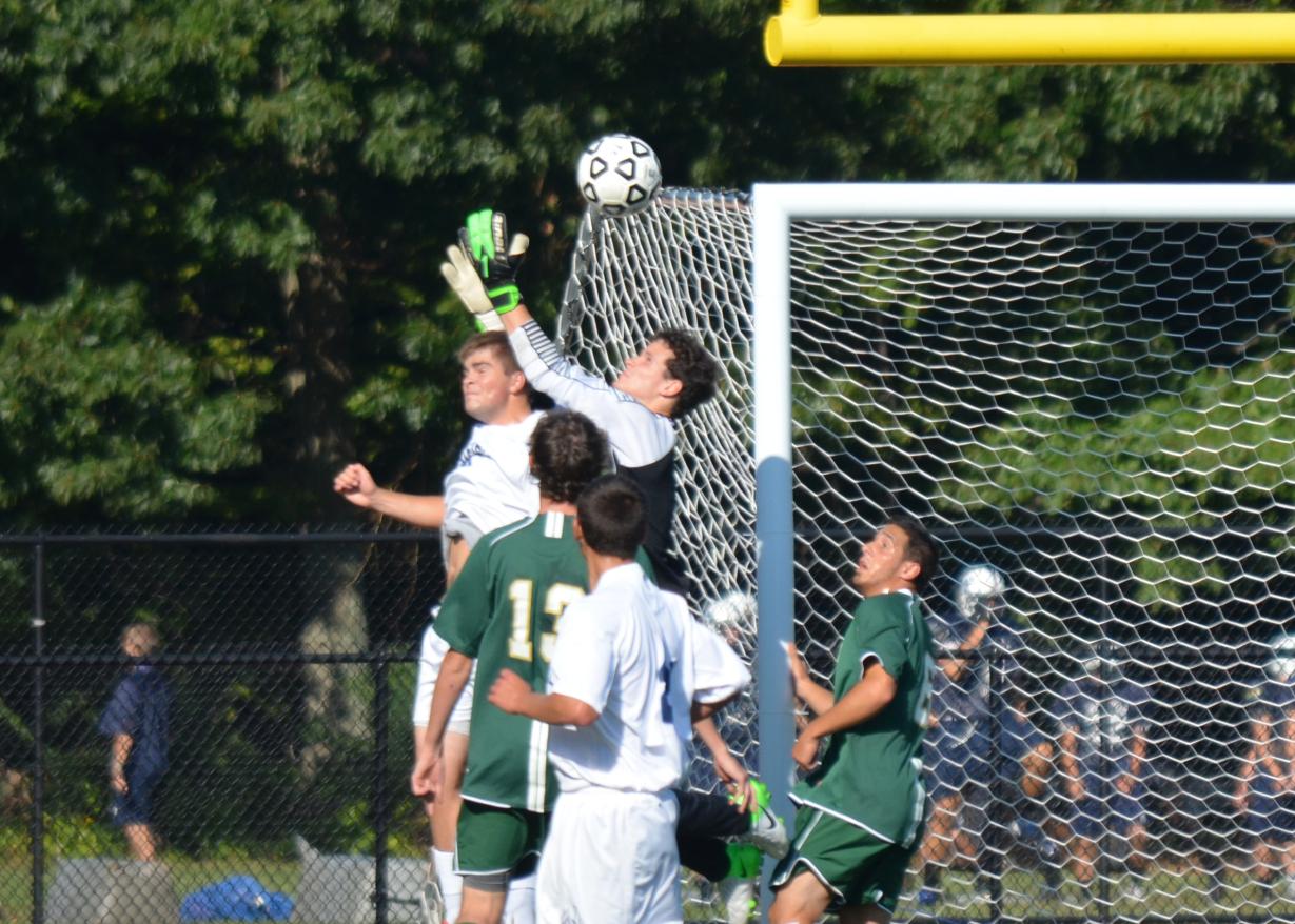 Three First-Half Scores Pace Men's Soccer Past Suffolk University, 3-2