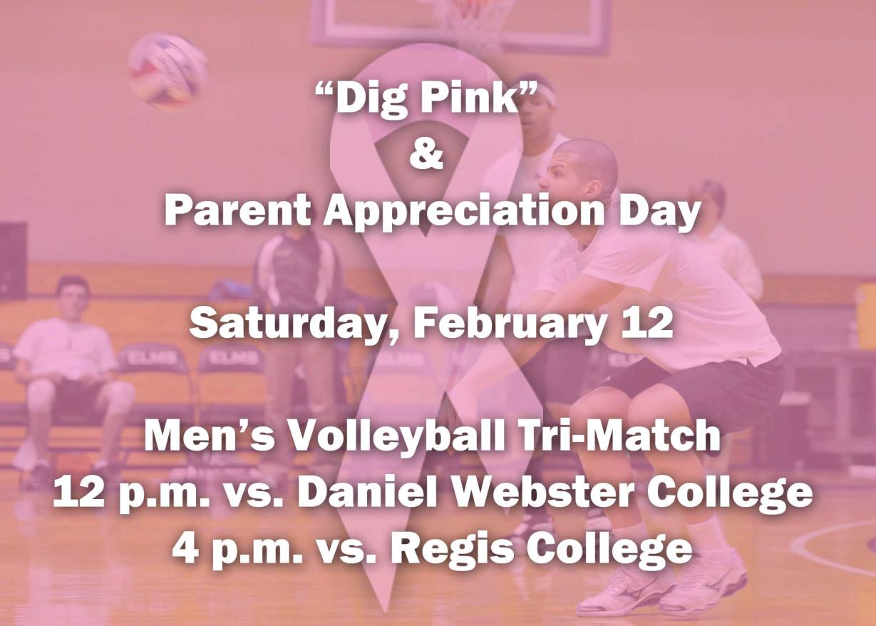 Men's Volleyball To Host "Dig Pink" And Parent Appreciation Day