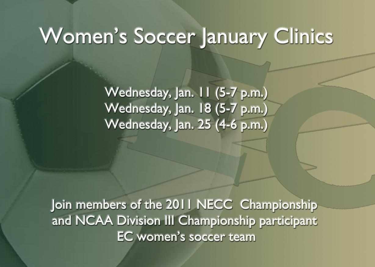 Women&rsquo;s Soccer to Host January Clinics