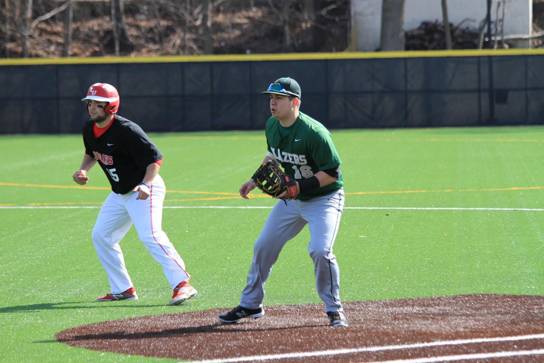 Clark Downs Baseball in Season Opener