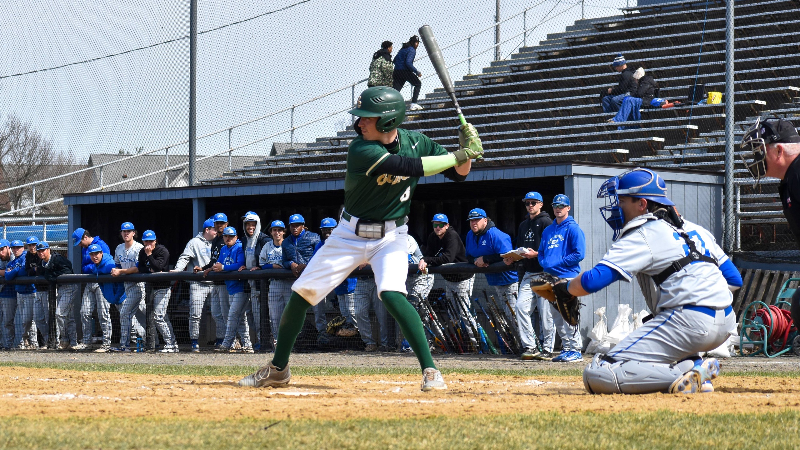 Baseball Splits Conference Doubleheader with Lasell at the Bird&rsquo;s Nest