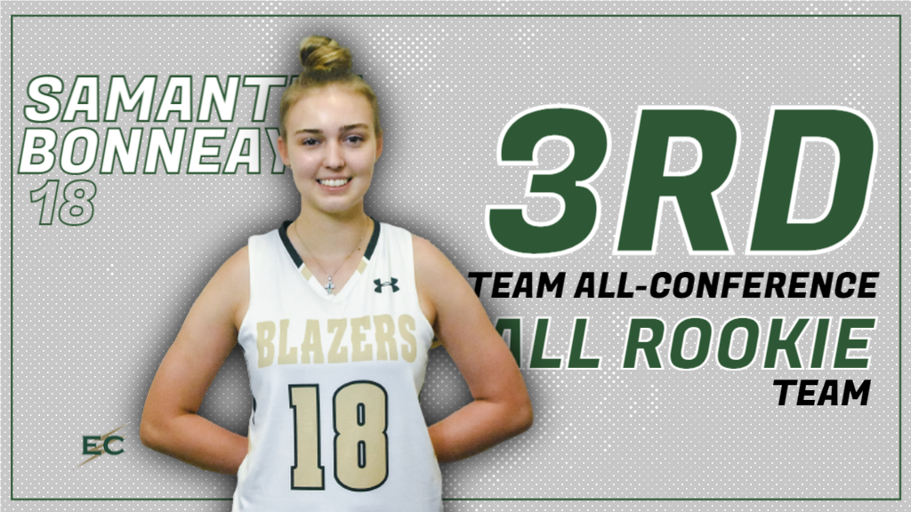 Bonneau Earns GNAC 3rd Team All-Conference and All-Rookie Team Honors