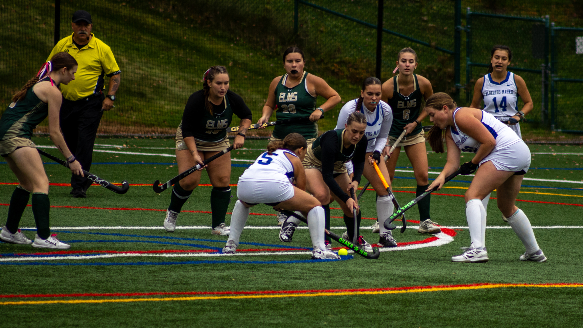 Field Hockey Loses to Albertus Magnus in a Close Battle at Home