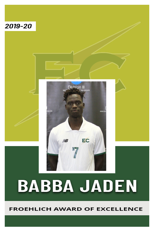 Jaden Named 2019-20 Froehlich Award of Excellence Winner