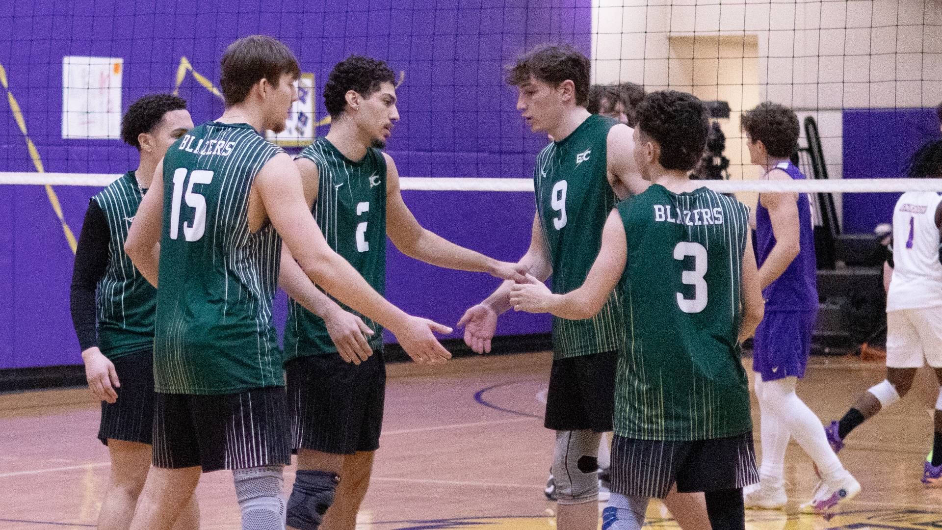 Men's Volleyball Swept at Rivier