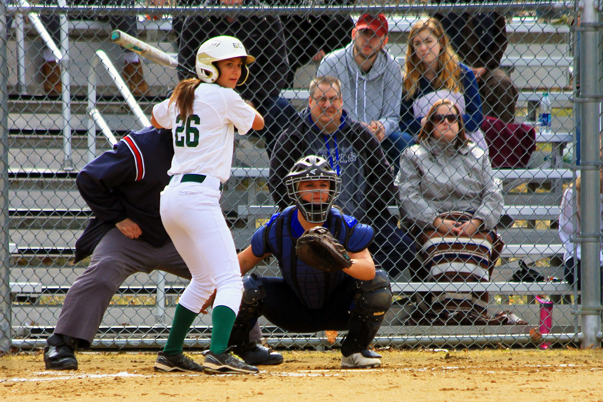 Late Rally Leads Blazer Softball To Split With Newbury