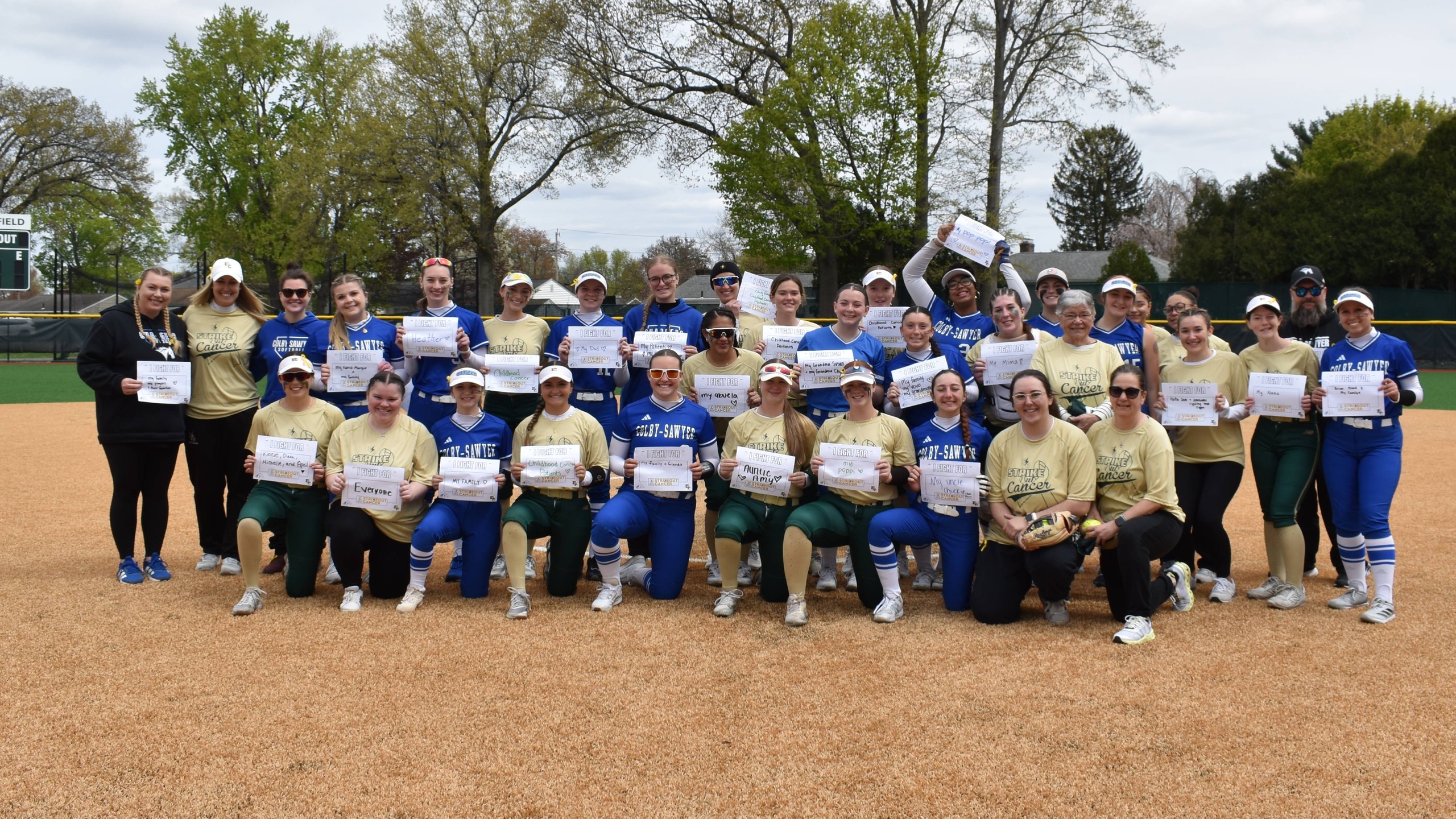 Softball Hosts Colby-Sawyer in Annual Strikeout Cancer Game