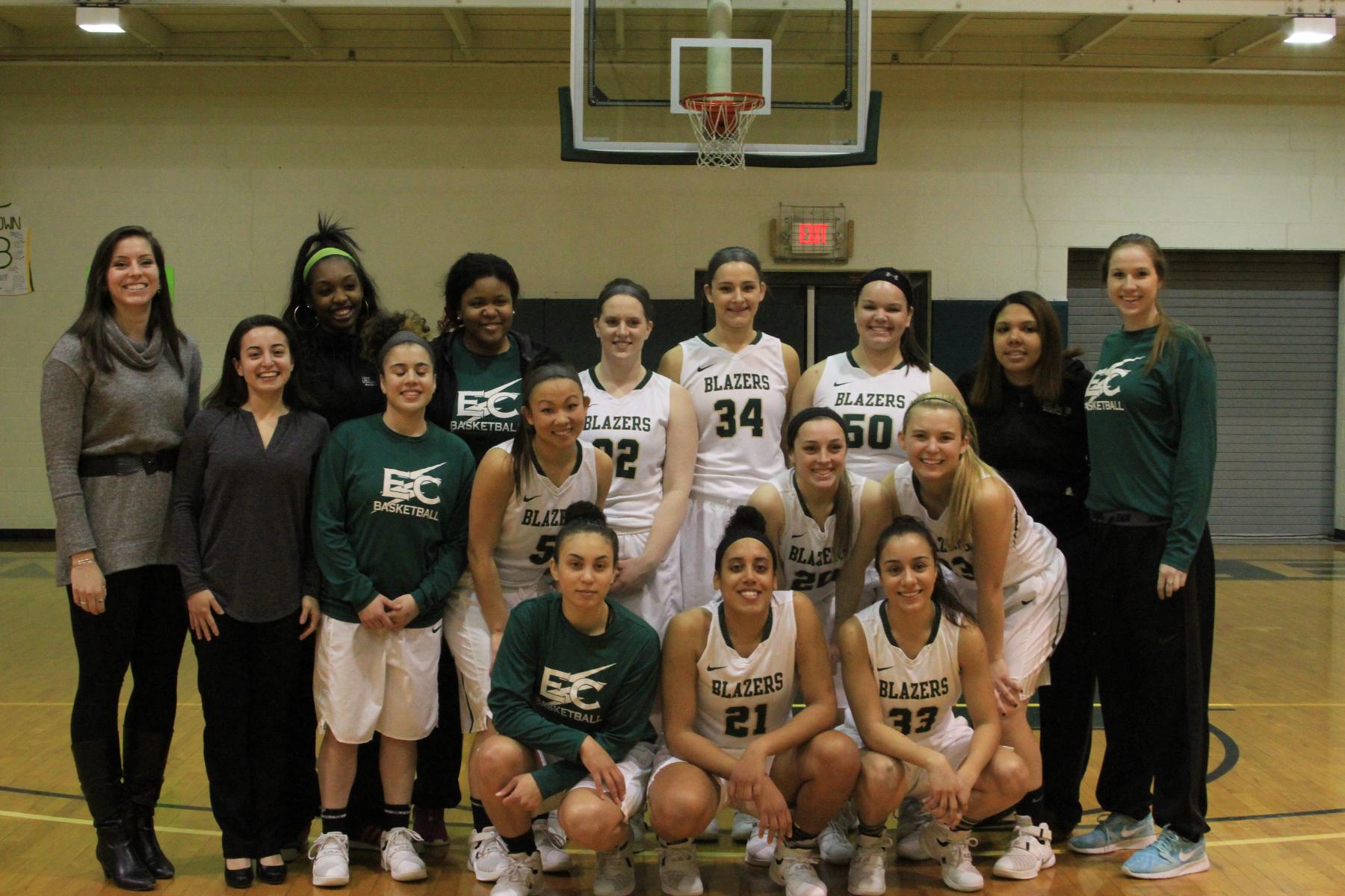 Women's Basketball Powers Past Wheelock on Senior Night