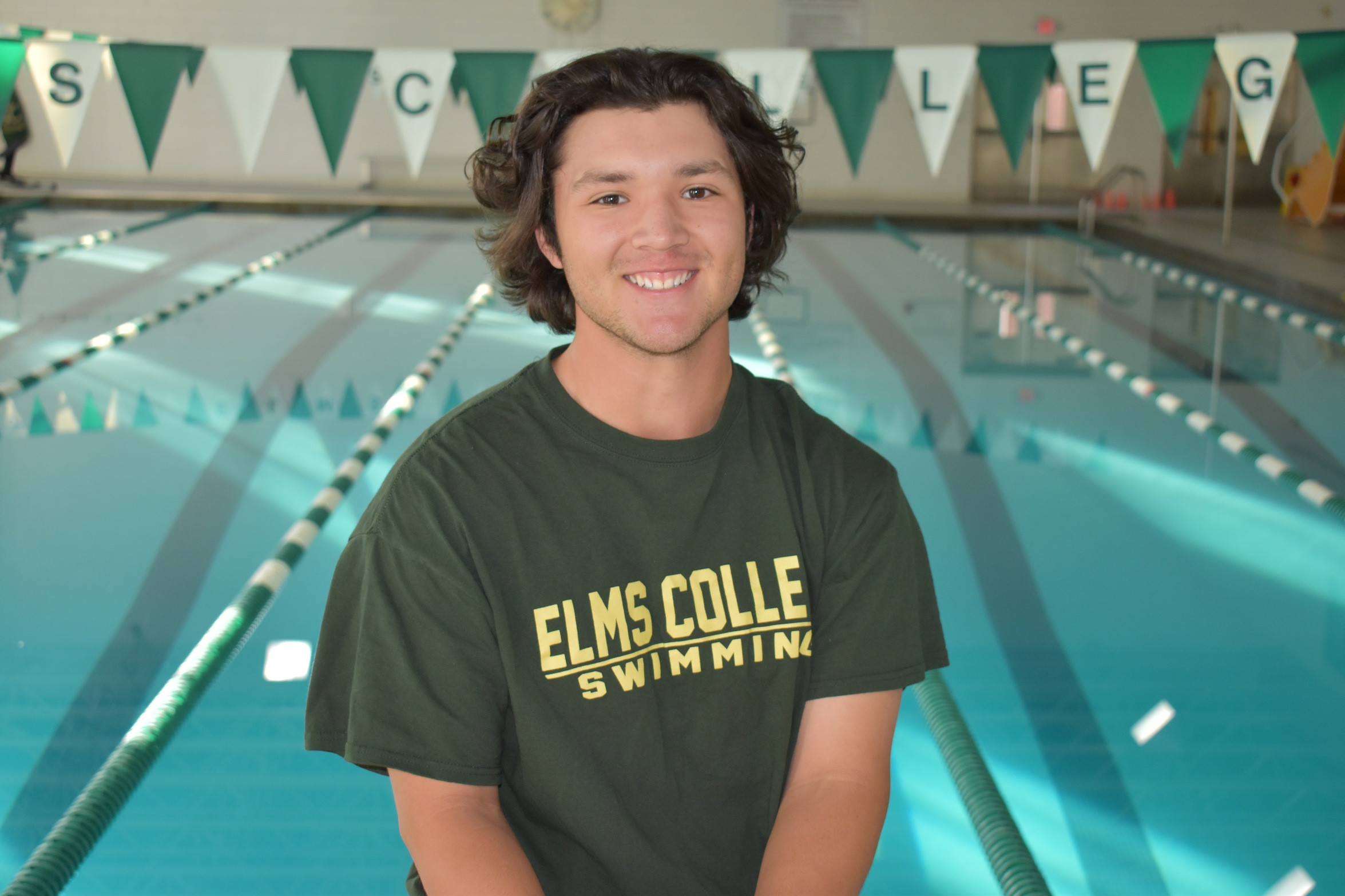 Pearce Finished First in 50- yard Butterfly in Tri Meet