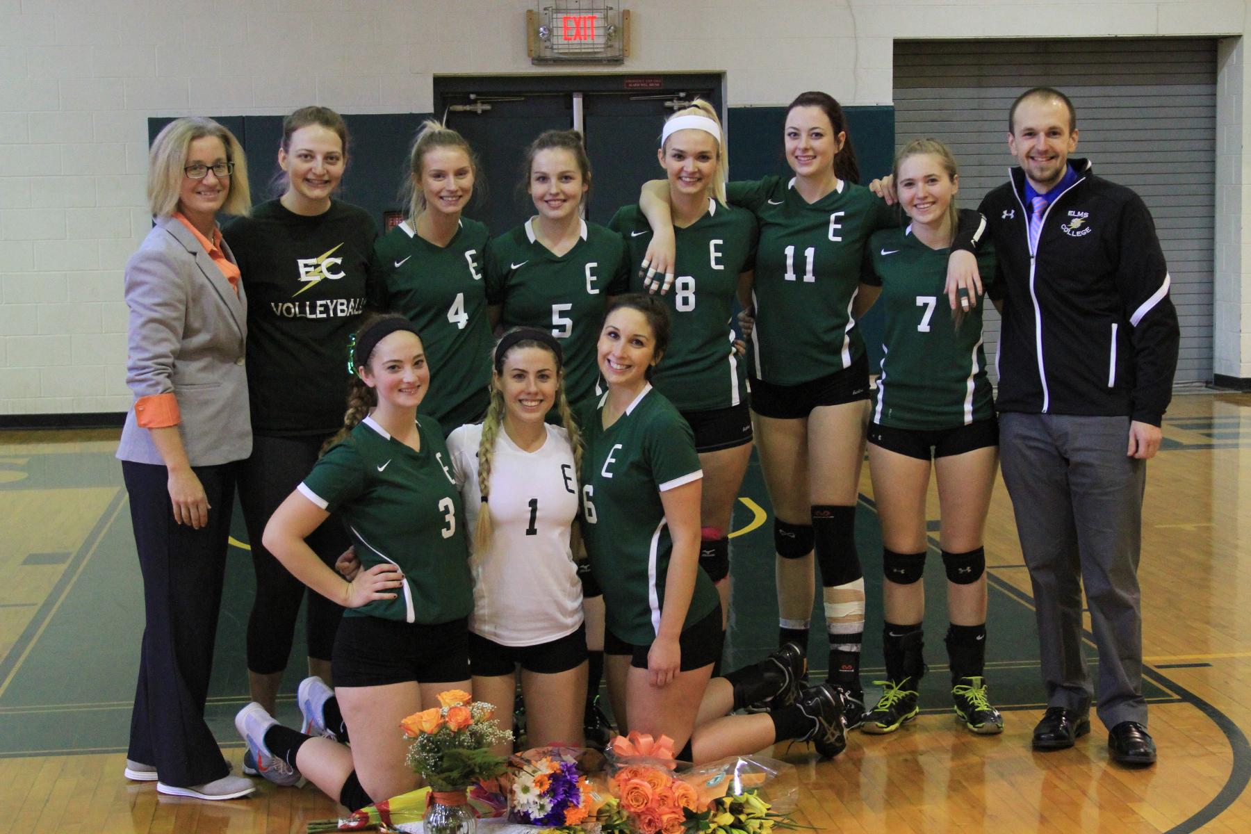 Women's Volleyball Falls To Newbury On Senior Day